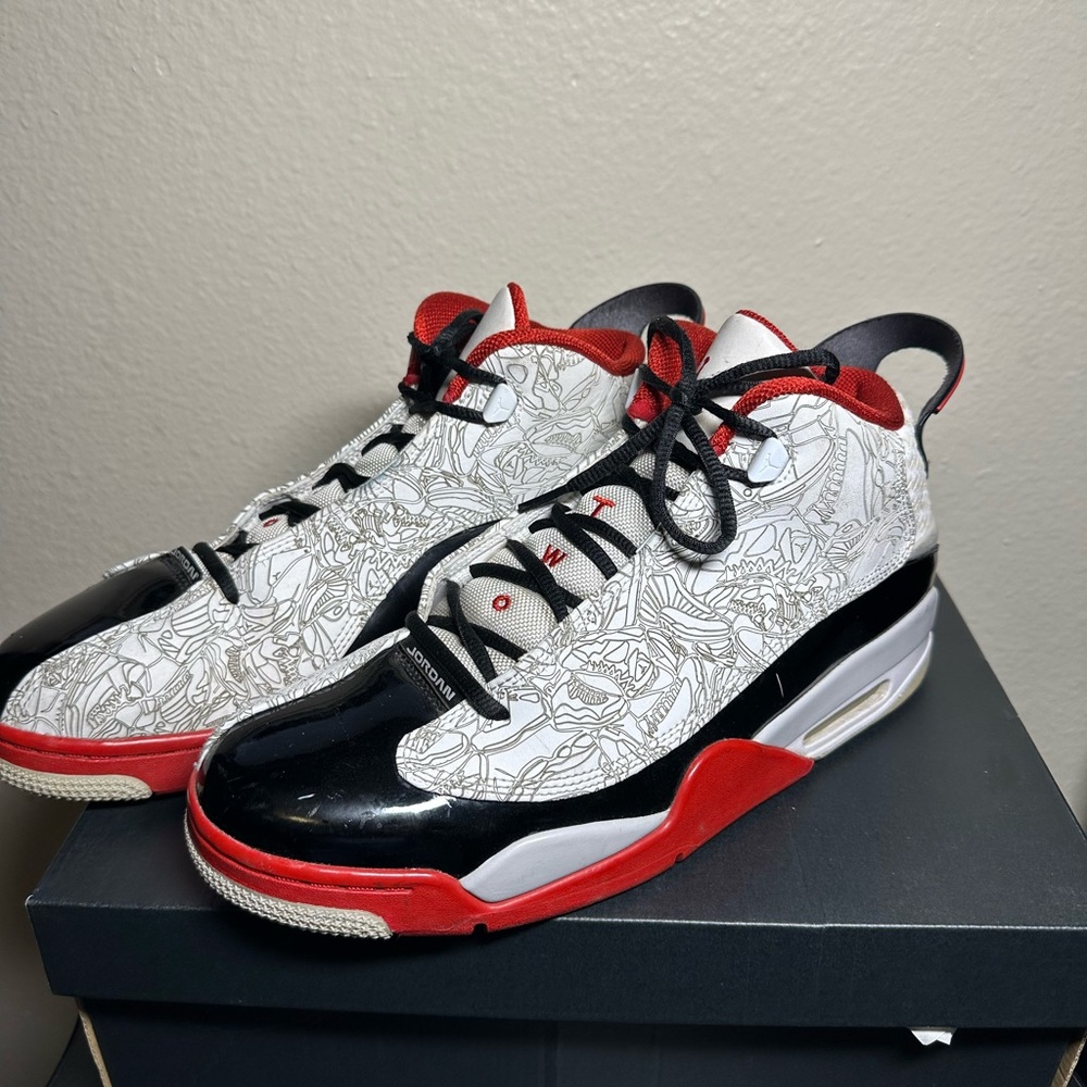Nike Air Jordan Dub Zero White Varsity Red Men’s Size 12